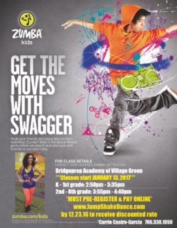 New Enrichment Class Begins January 2017: ZUMBA!!!